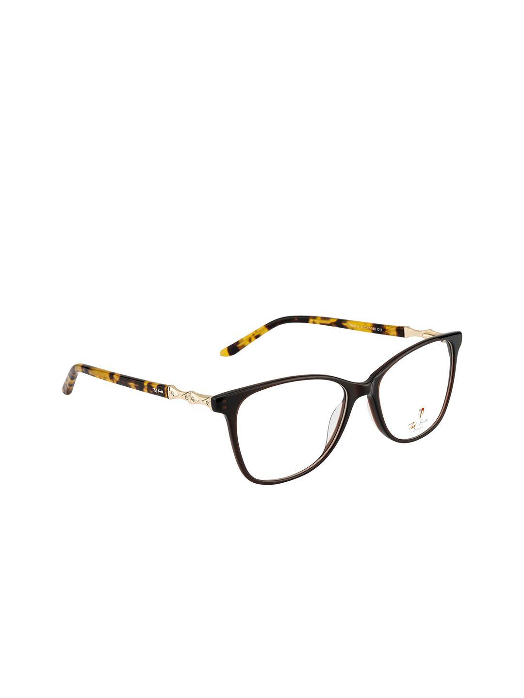 ted smith women brown & black full rim wayfarer frames