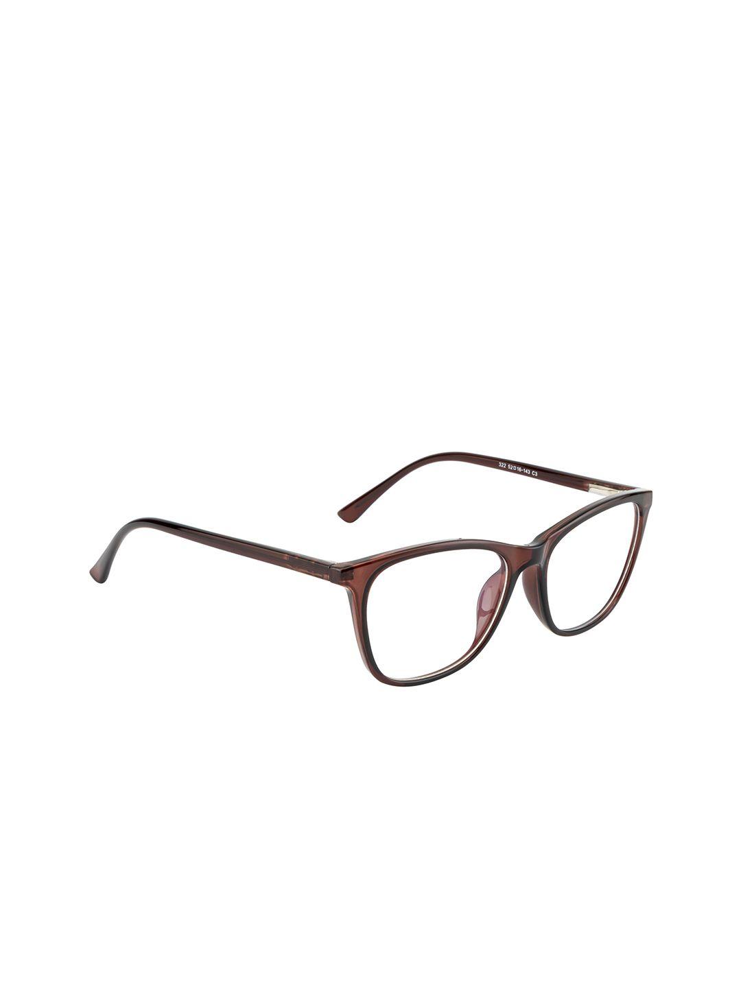 ted smith women brown full rim cateye frames tsi-322-c3