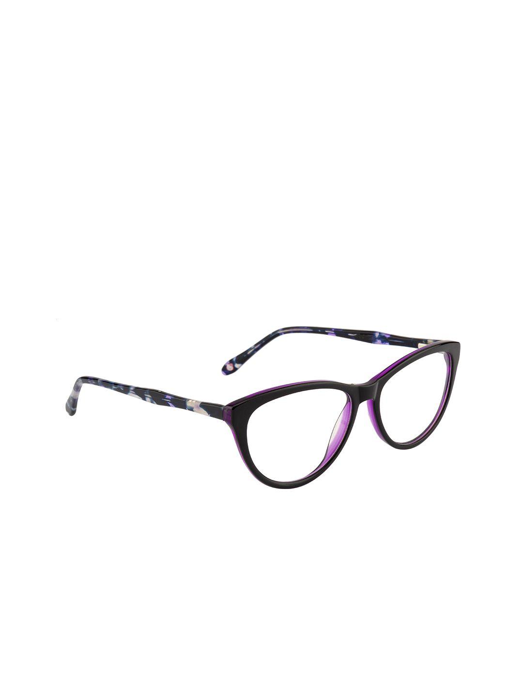 ted smith women purple & black full rim cateye frames