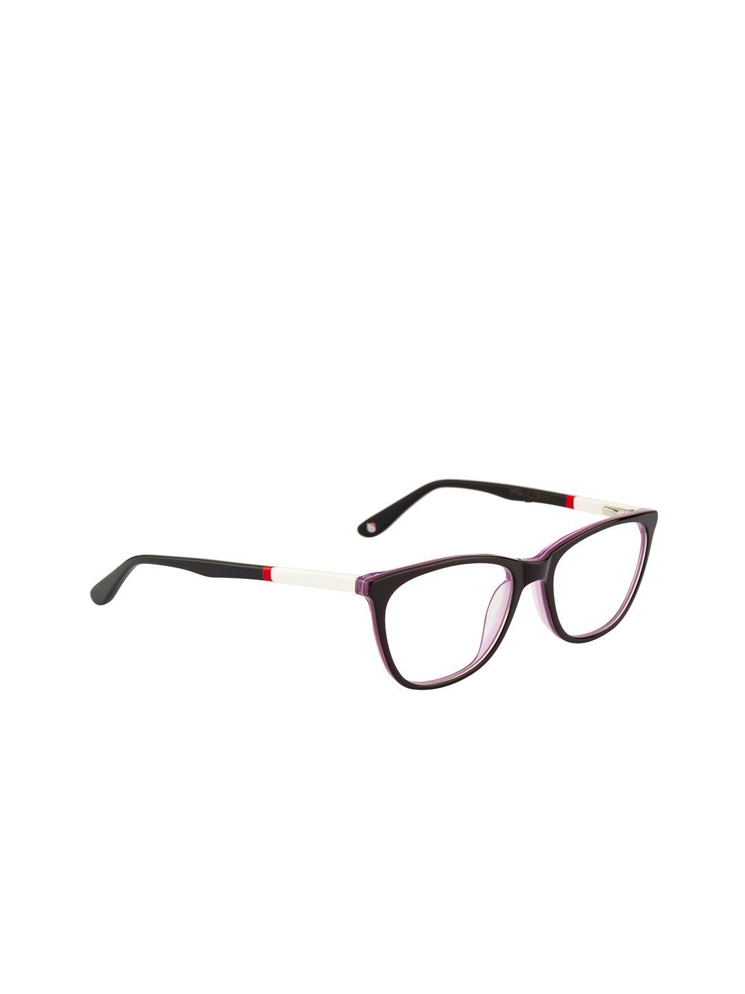 ted smith women purple & white full rim cateye frames