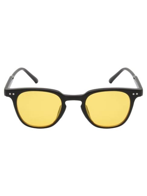 ted smith yellow wayfarer uv protection unisex sunglasses