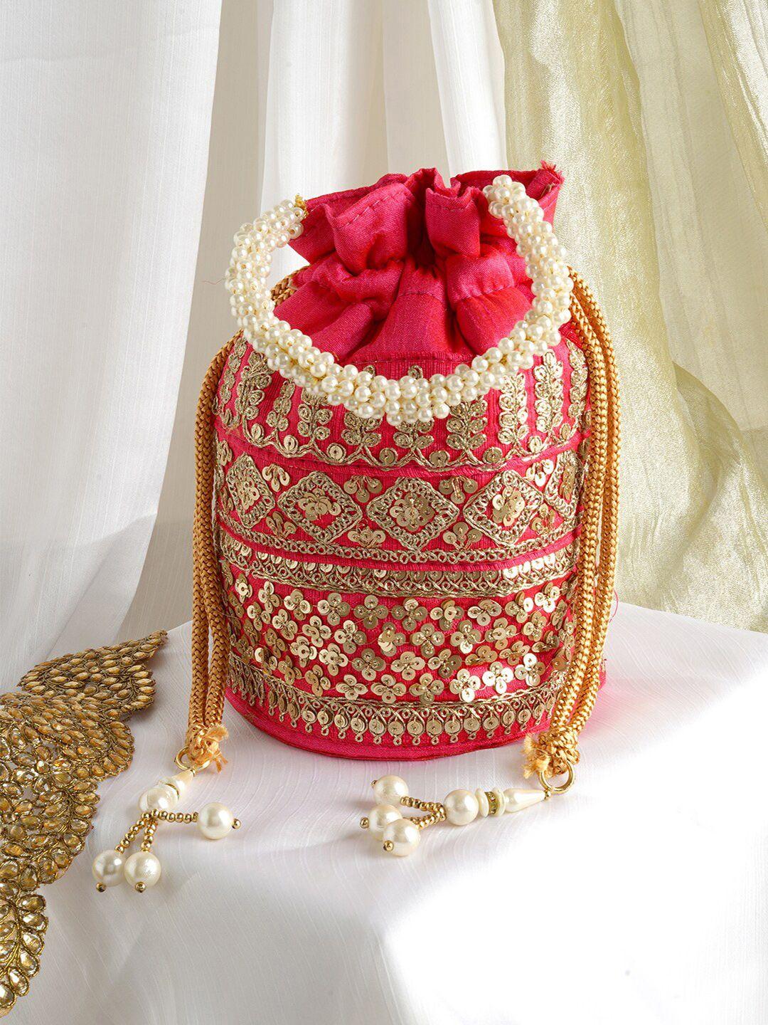 teejh embellished potli clutch