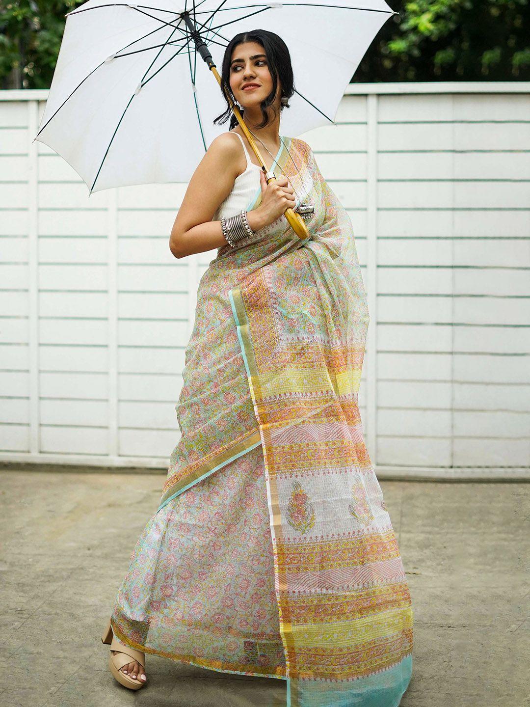 teejh ethnic motifs printed kota saree