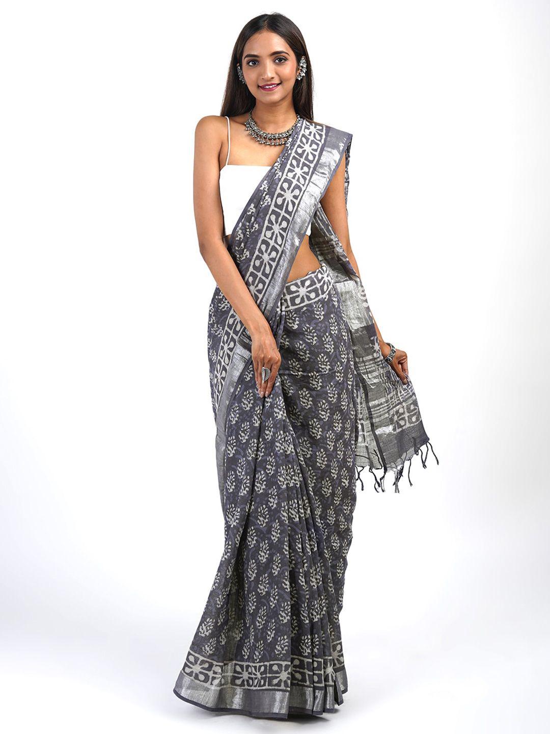 teejh ethnic motifs woven design zari saree