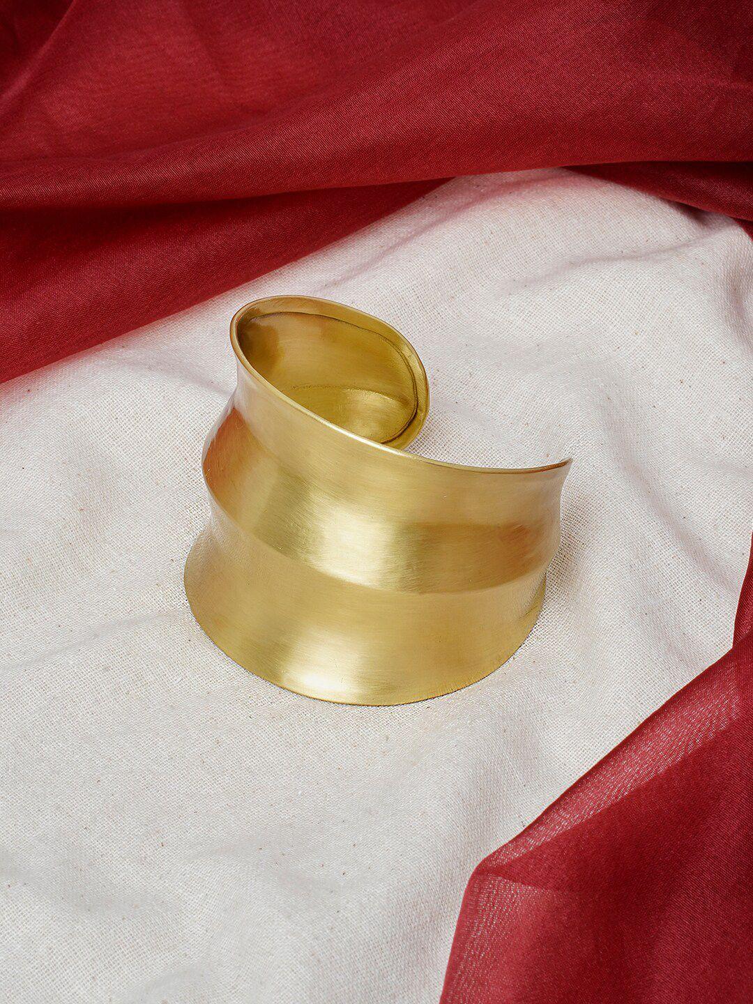 teejh gold-plated cuff bracelet