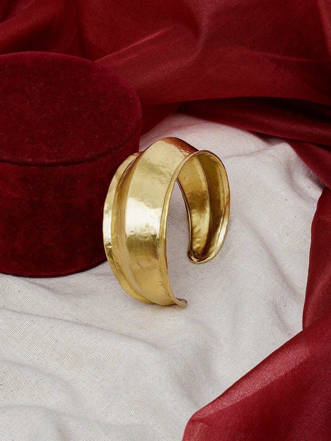 teejh gold-plated cuff bracelet