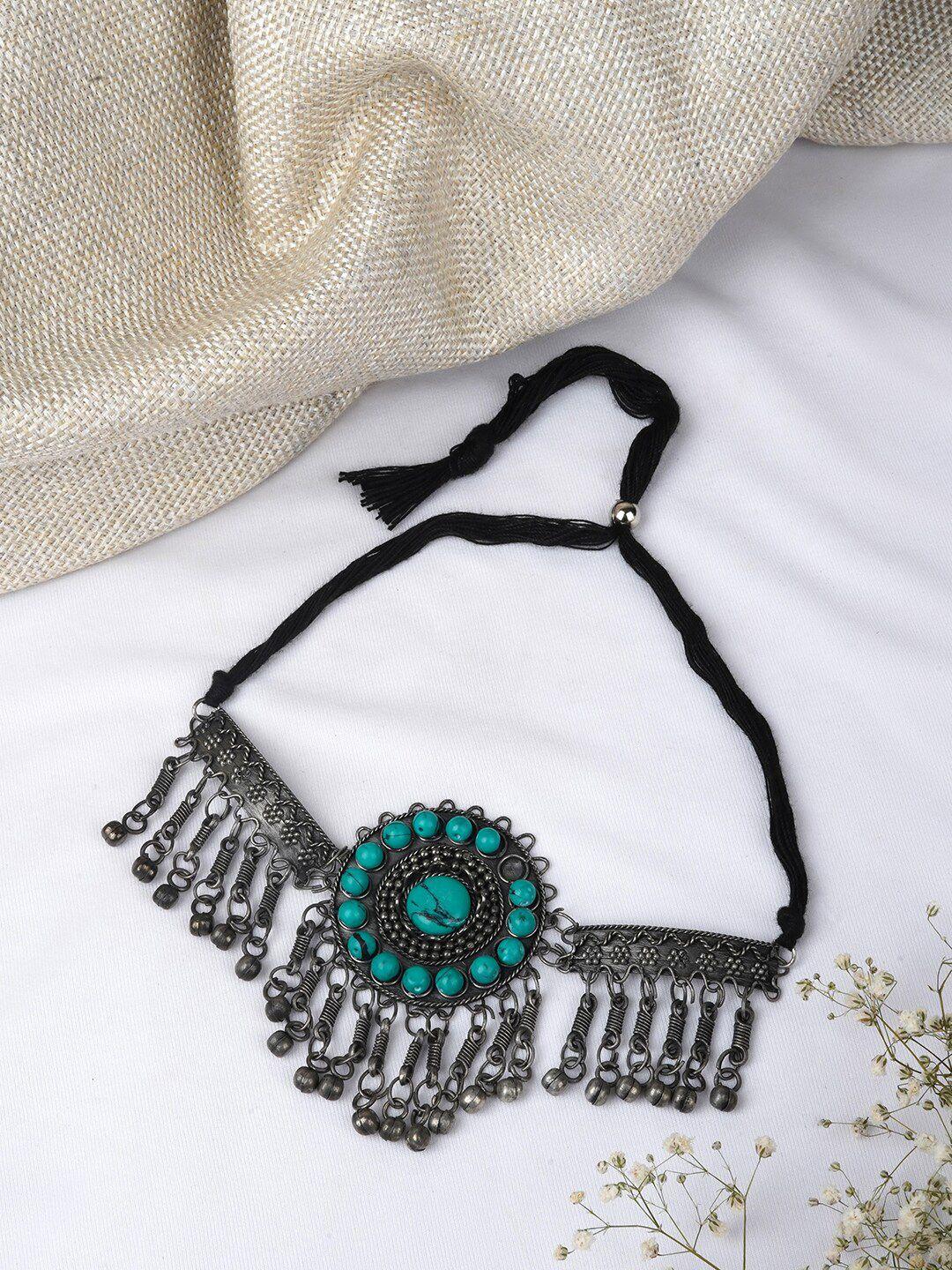 teejh oxidised necklace