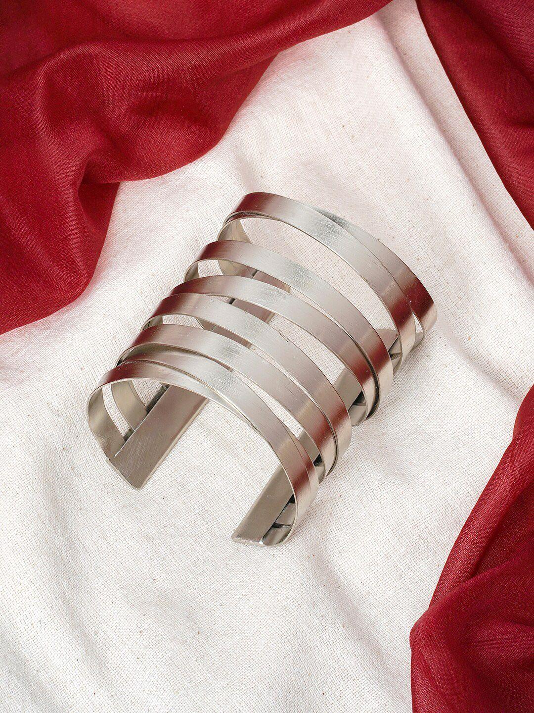 teejh silver-plated cuff bracelet