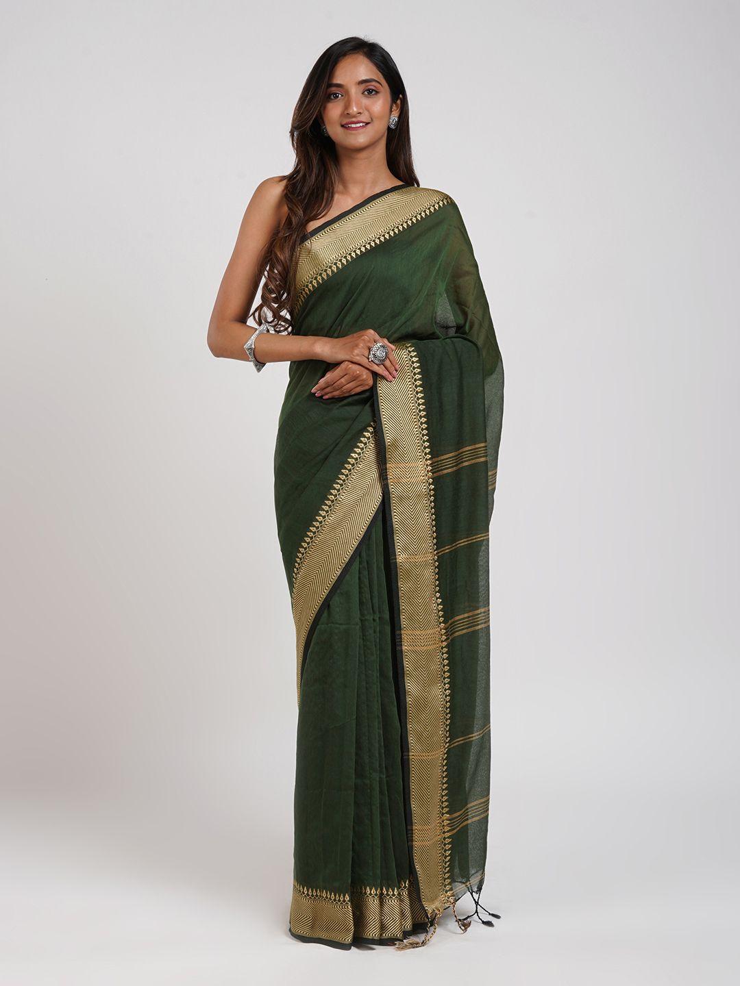 teejh zari pure cotton saree