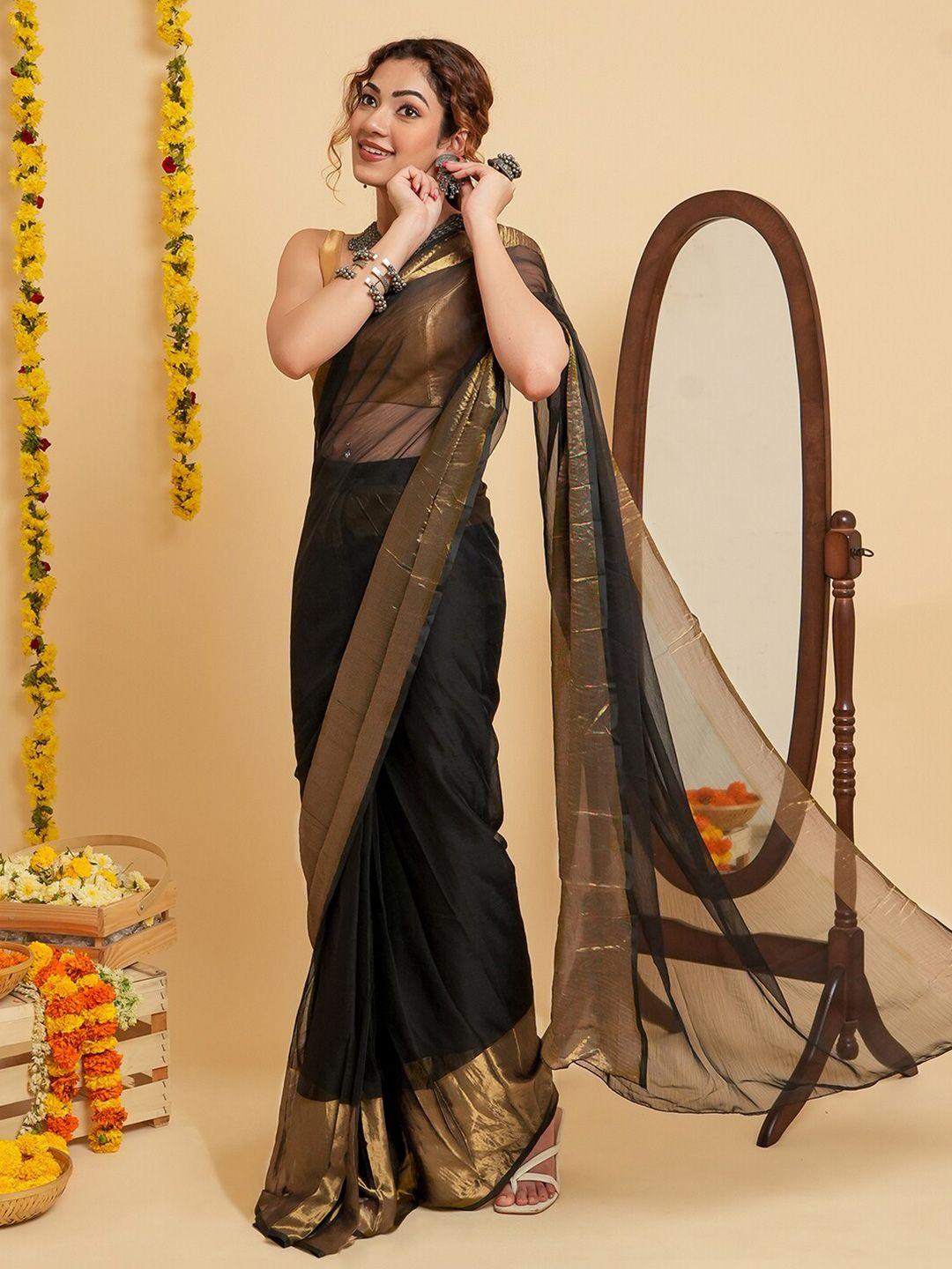 teejh zari ready to wear saree