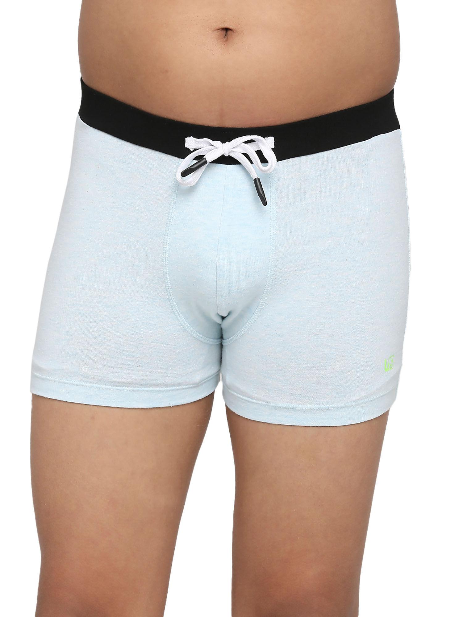 teenagers cotton trunk dark grey and aqua (pack of 2)