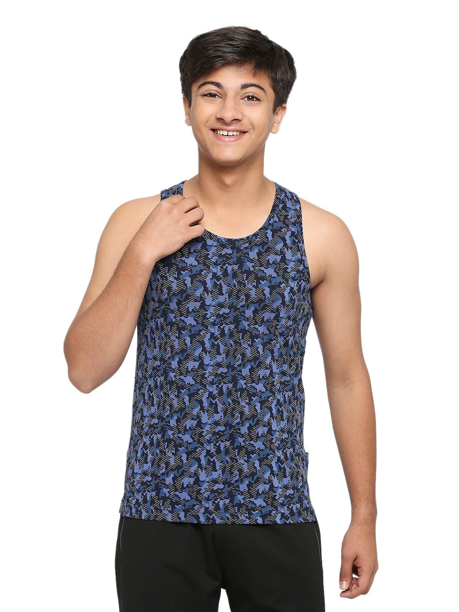 teens-navy-blue-printed-vest