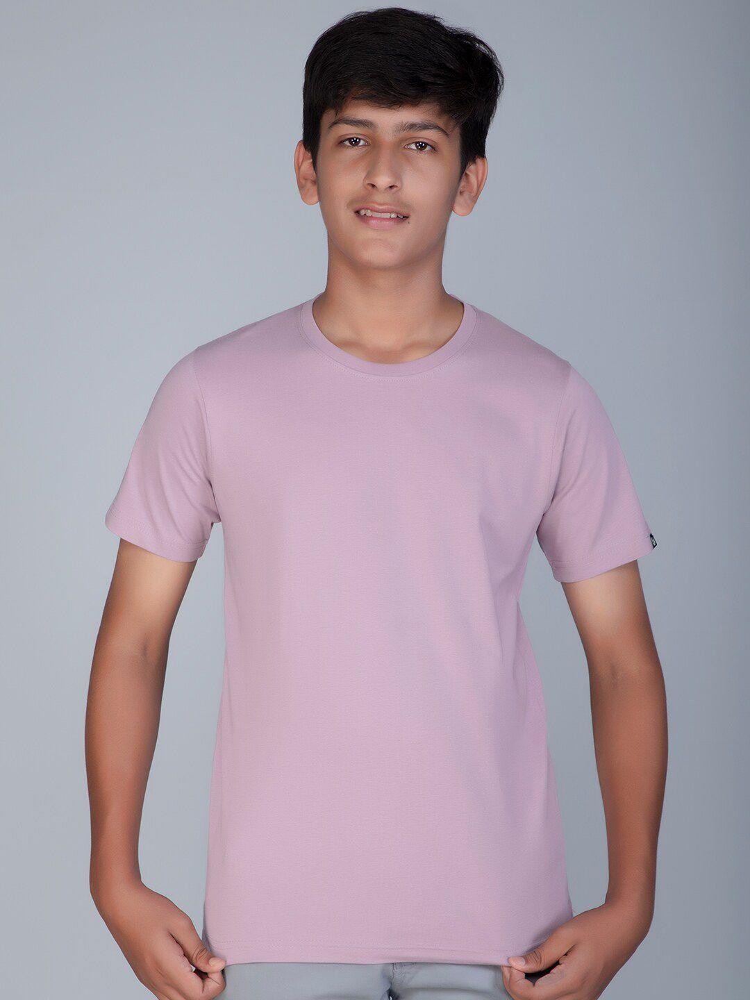 teeshut boys lavender pure cotton t-shirt