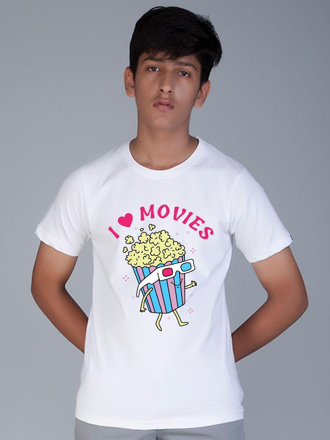 teeshut boys white printed t-shirt