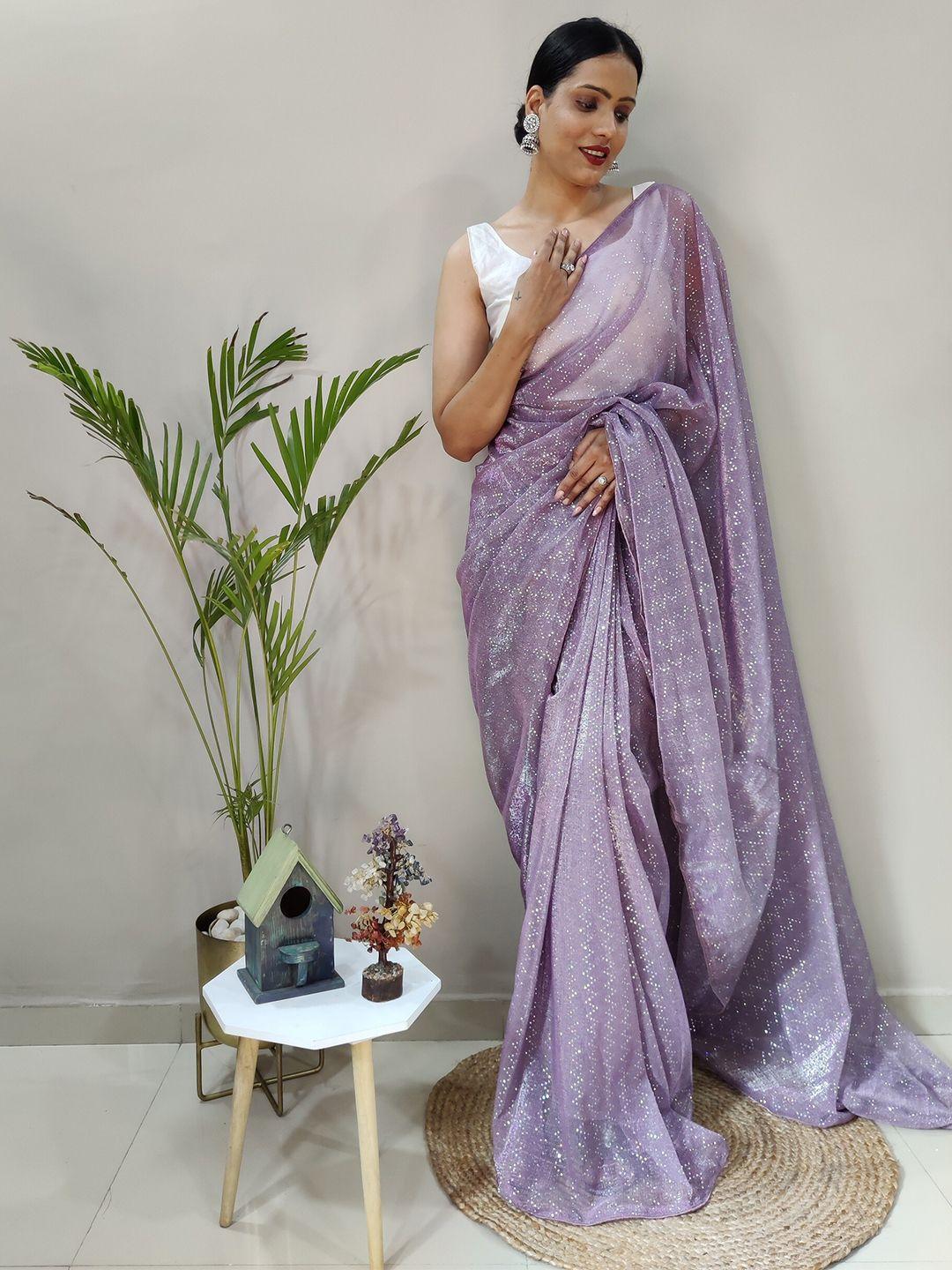 teeya creation polka dot net ready to wear saree