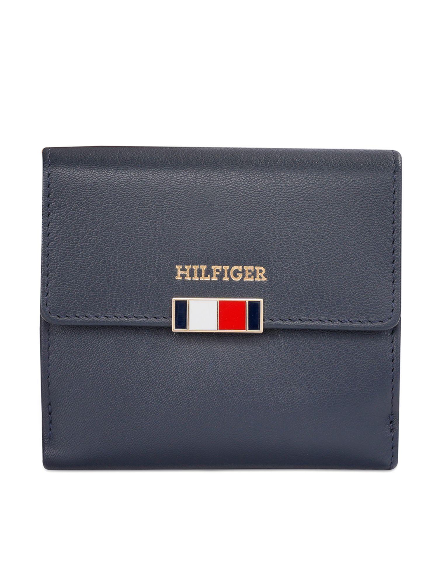 teresa women small flap wallet with sling - navy (set of 2)