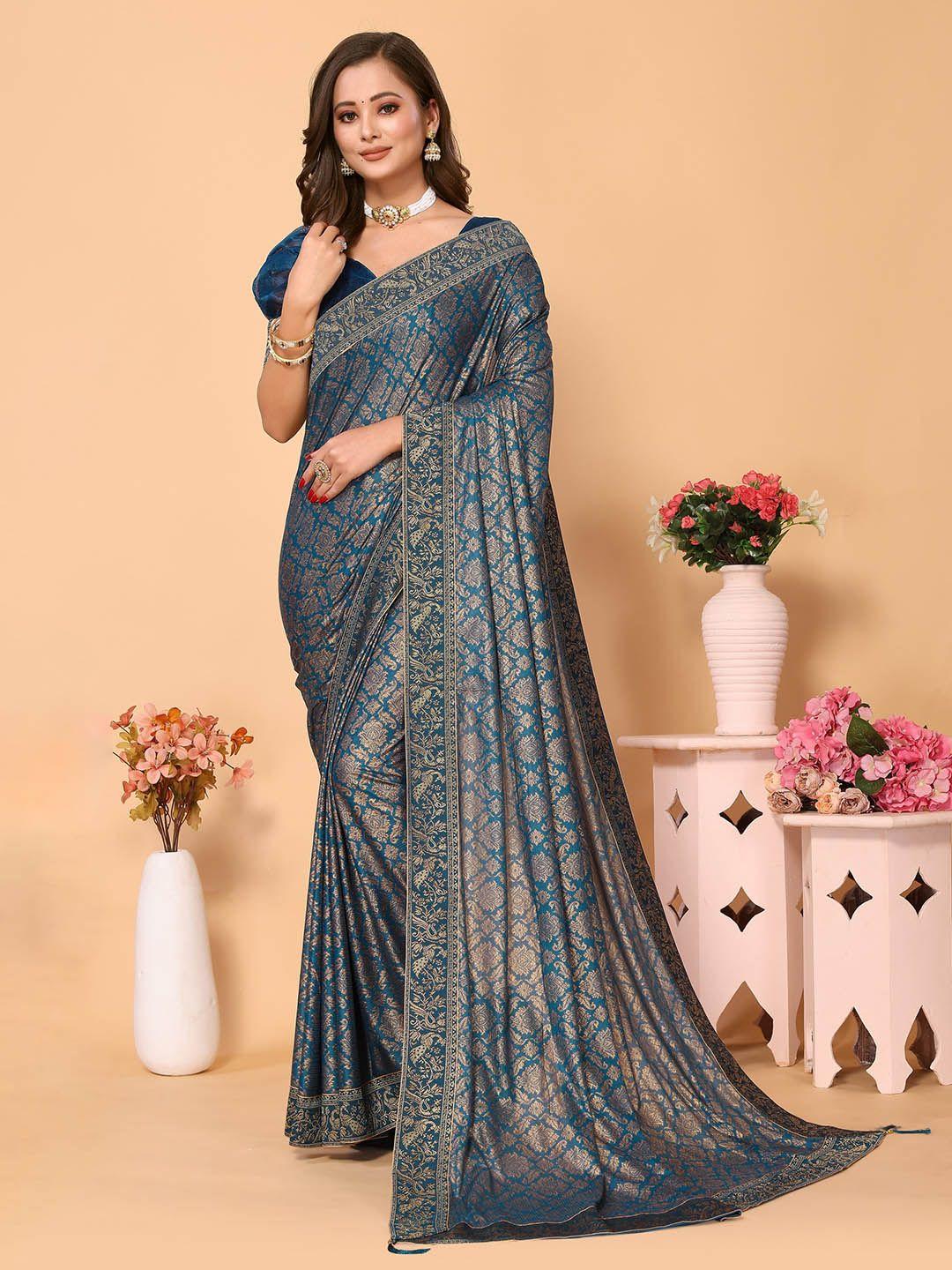 tereza  ethnic motif woven design zari banarasi saree