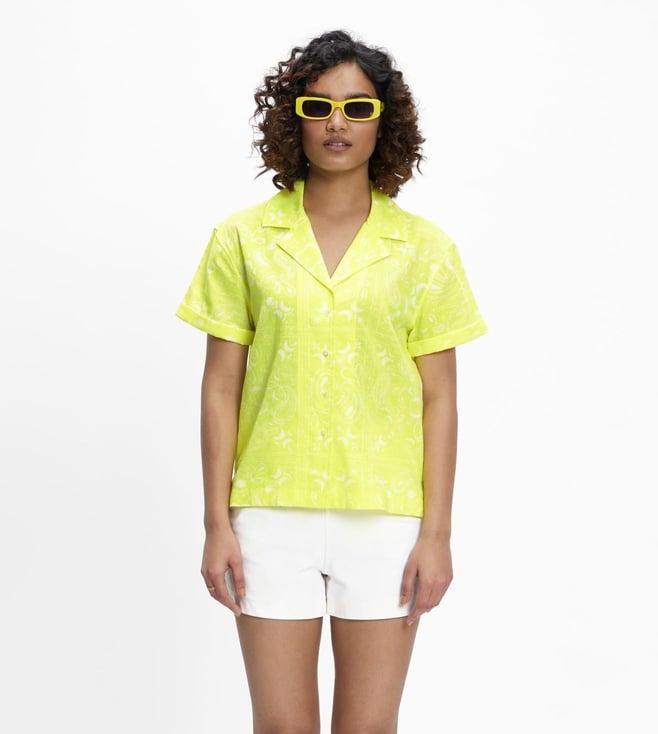 terra luna cayo lunar paisley aurora yellow shirt