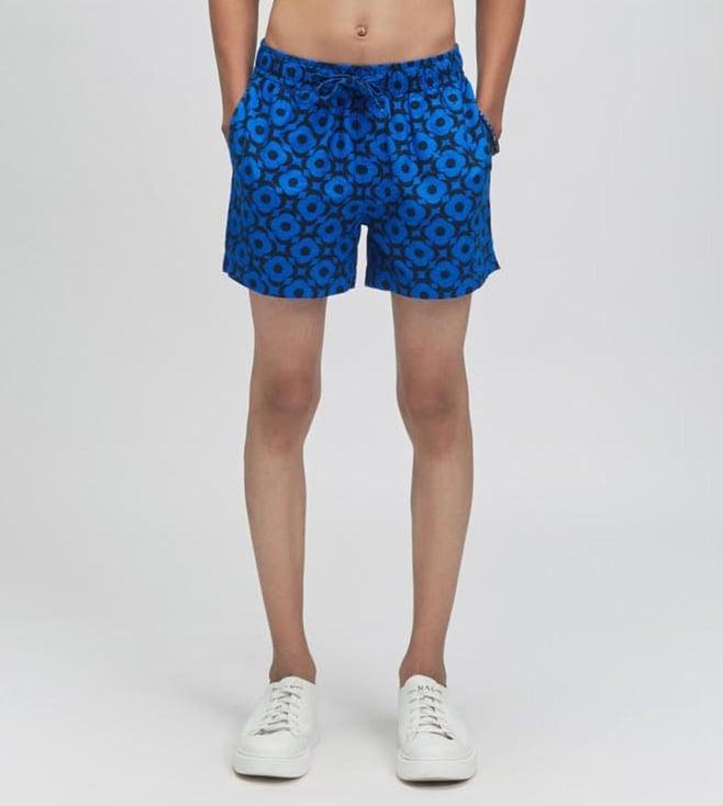 terra luna hvar mega moon bloom - cosmic blue shorts