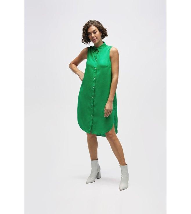 terra luna ruelle emerald sleeveless dress