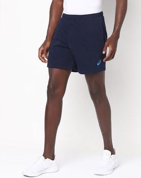 terry logo 7in training shorts with slip pockets