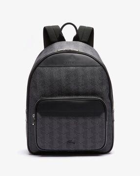 textured backpack with adjustable straps