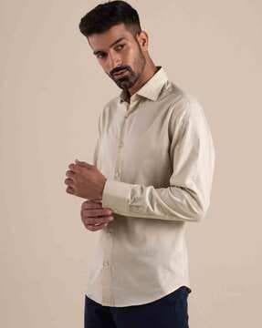 textured cotton shirt
