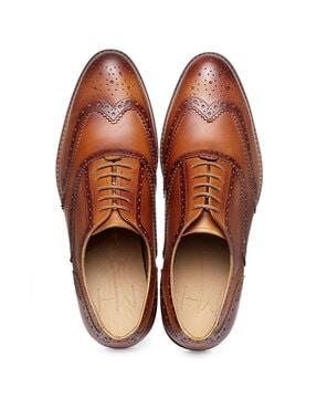textured oxfords with perforations