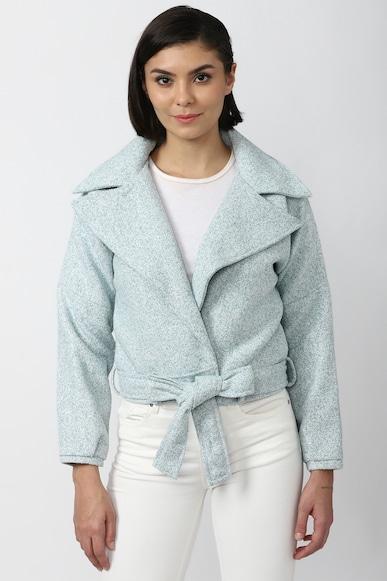 textured regular fit jackets
