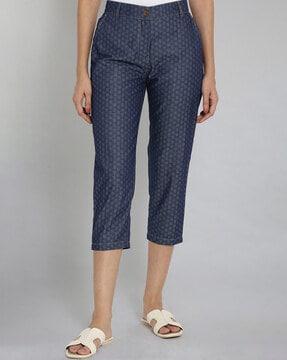 textured relaxed fit culottes
