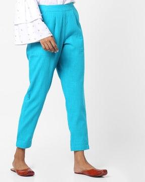textured relaxed fit pleated pants