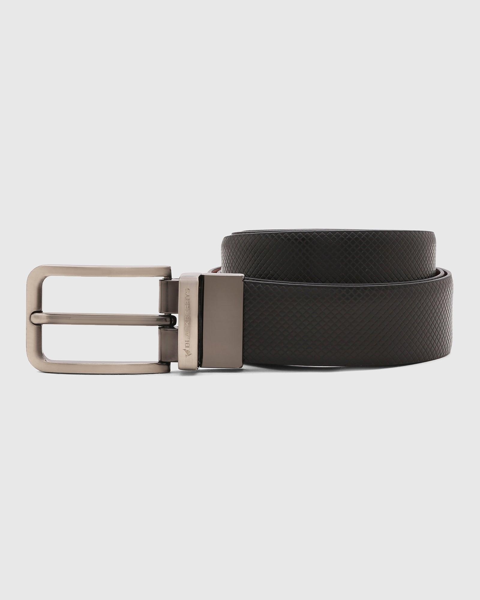 textured reversible belt in black tan (sandro)