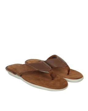 textured slip-on sandals