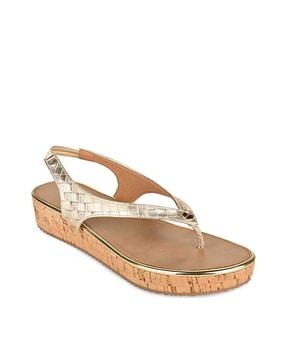 textured wedges heeled sandals