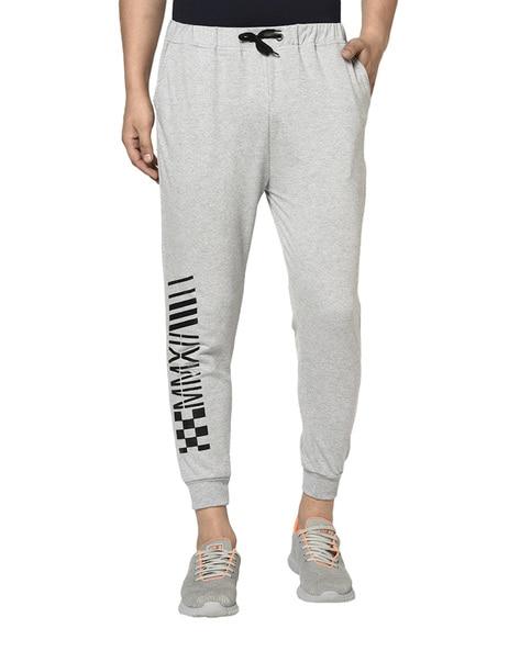 textured ankle length joggers