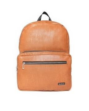 textured back pack with adjustable straps