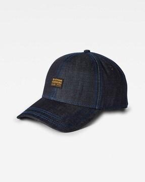 textured baseball cap with applique