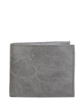 textured bi-fold wallet
