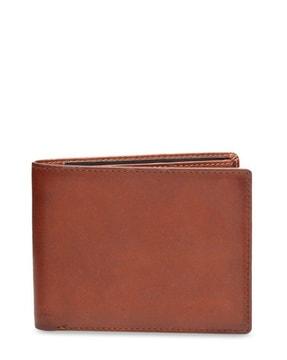 textured bi-fold wallet