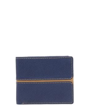 textured bi-fold wallet