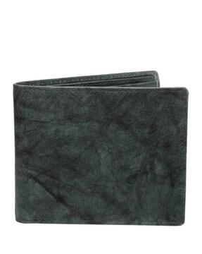 textured bi-fold wallet