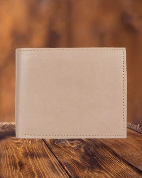 textured bi-fold wallet