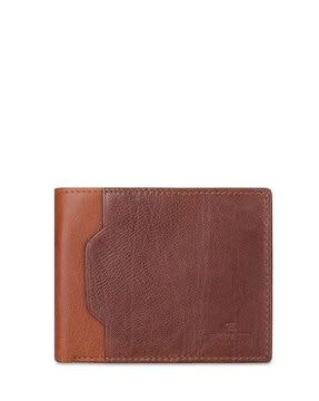 textured bi-fold wallet