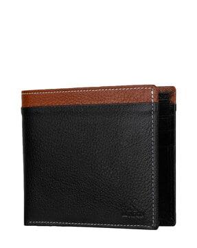 textured bi-fold wallet