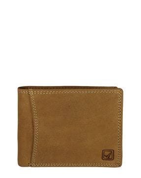 textured bi-folded wallet