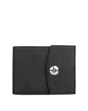 textured bi-folds wallet