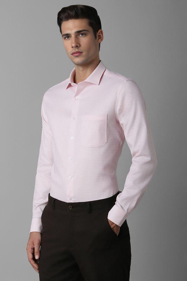 textured blended fabric regular fit mens formal wear shirt