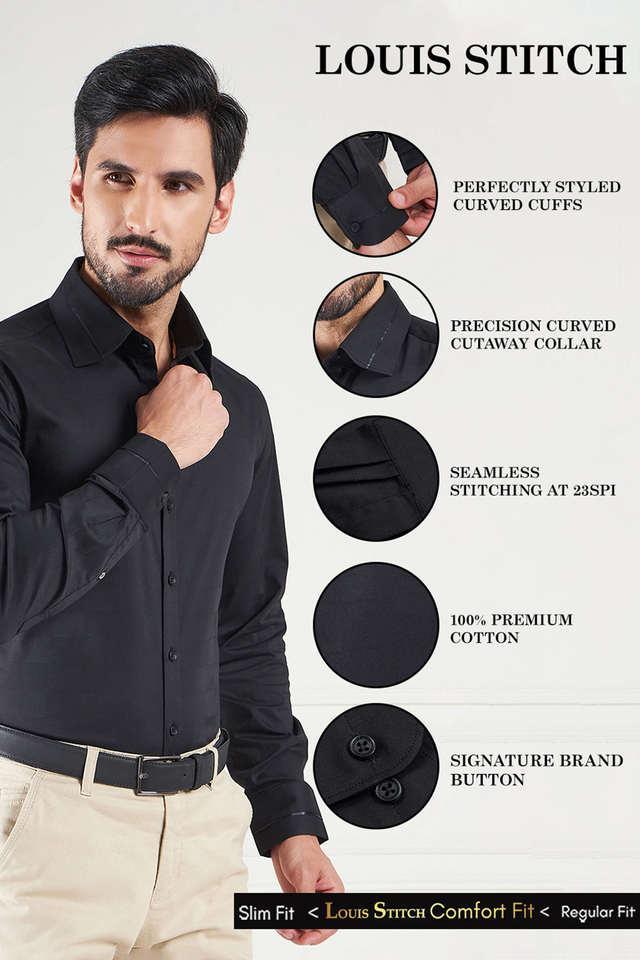 textured cotton mens formal wear shirt