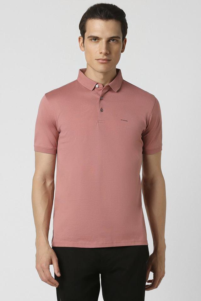 textured cotton polo mens t-shirt