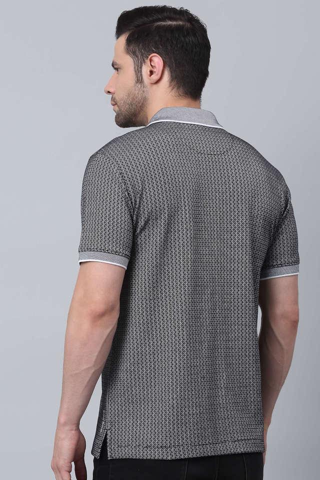 textured cotton polo mens t-shirt